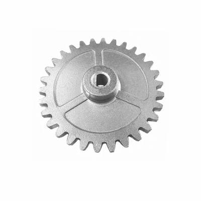 China High Precision Hotels Powder Sintered Iron Alloy Parts Shaft Tooth Wheel With D Hole for sale