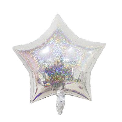 China Gift Toy Party Products Balloon Ribbon Fluorescence Laser Printer Star Foil Showy Luminous Balloons for sale