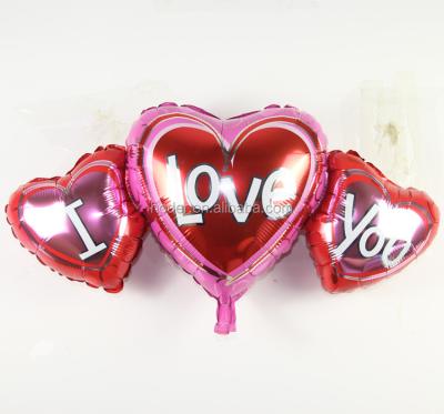 China Gift Toy Wholesale Valentine's Day Heart Love Foil Balloon for sale