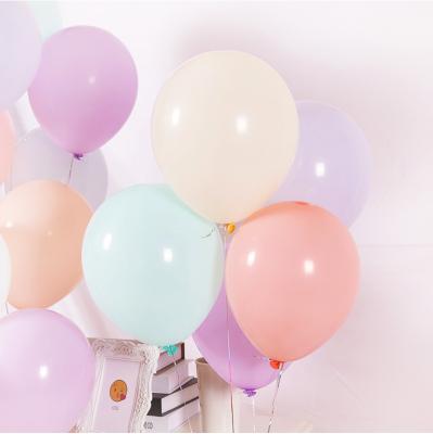 China 100pcs Romantic Wholesale Pastel Latex Balloon Kit 10 Inch 2.2g Assorted Macaron Candy Color Latex Balloons for sale