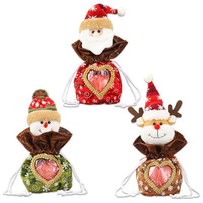 China 2021 New Nonwovens Christmas Decorating Christmas Eve Candy Bag Gift Bag Christmas Apple Box Apple Gift Bag for sale