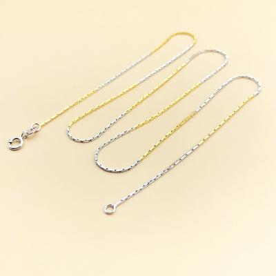 China Fashion Wholesale Female Elegant 18 Inches Necklace Delicate Bamboo Chains For Ladies Jewelry Women Designer For Girls for sale