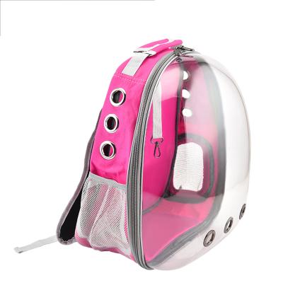 China Design Dog Cat Travel Walking Backpack Carrier Transparent Breathable Bag for sale