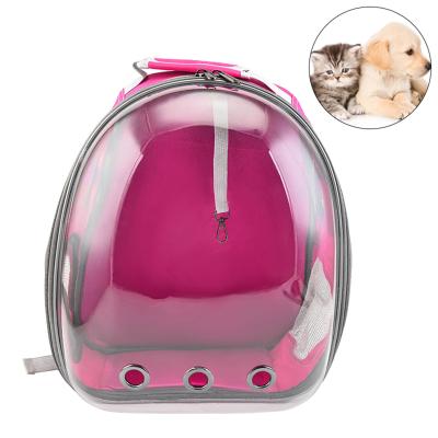 China Summer Breathable Outdoor Travel Space Capsule Pet Carrier Cat Show Backpack Bag For Transparent Pet for sale