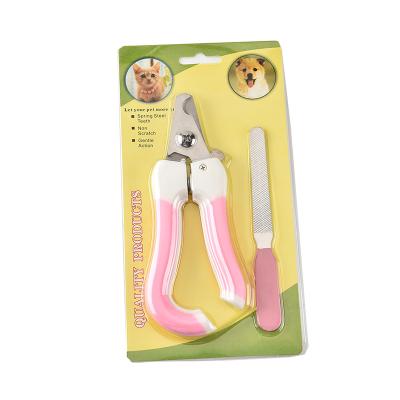 China Durable Professional Pet Grooming Scissors Dog Claw Trimmer Scissors Pet Cleaning Scissors With Safety Guard for sale