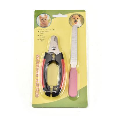 China Dog Pet Nail Cleaning Scissors Cat Stainless Steel Nail Cutter Viable Grooming Claw Trimmer for sale