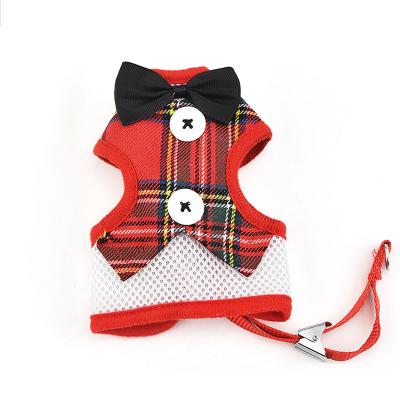 China Lights Wholesale Dog Leash Collar Pet Bow Tie Party Dress Vest Bodice Traction Belt for sale