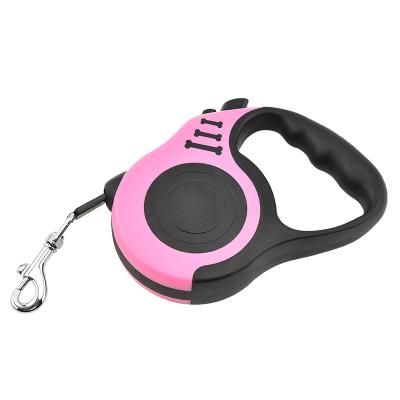 China Heavy Duty Retractable Dog Leash Dog Lights Retractable Dog Traction Rope Automatic Pet Training Rope for sale