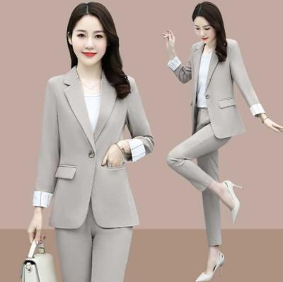 China High Quality Anti-Wrinkle Hg Ladies Office Career Women Double Breasted Suit, Evening Wear Women's 5 Piece Suits With Skirt Pants Invest for sale