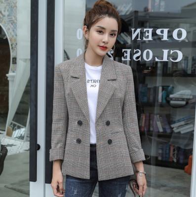 China High Quality Anti-Wrinkle Hg Ladies Office Career Women Double Breasted Suit, Formal Wear Women's Blazer for sale