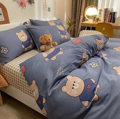 China Hg High Quality Cotton Teddy Bear Fleece Duvet Cover Long Fur Luxury Warm 100% Bedding Anti-Static Set Teddy With Pillow Case Thermal Warm for sale