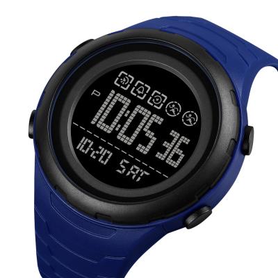 China SKMEI Japan Alarm Battery Digital Watch 1674 For Sport Man LED Light Double Time Waterproof PU Big Dial Clock Strap Men's Watch reloj for sale