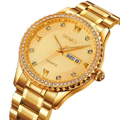 China Date brand SKMEI 1837 quartz mens automatic gold watch mens wristwatches reloj superior hombre hombre for sale