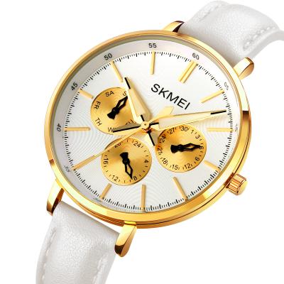 China Day/Date Fashion SKMEI 1665 Brand Quartz Women's Watch Analog Leather Lady Clock Wrist Casual Girl Woman Ladies Wristwatches for sale