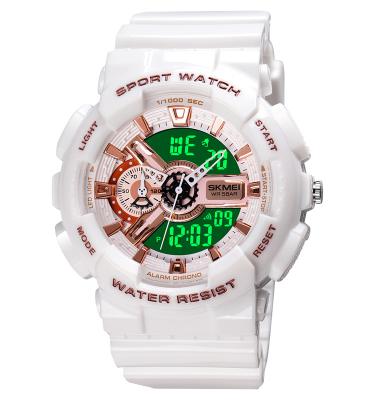 China New fashion skmei 1688 hot sale design 5atm waterproof quartz alloy wrist men's business digital watch for sale