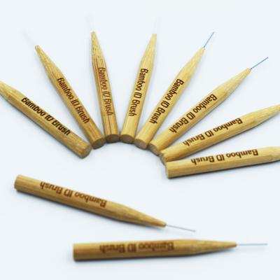 China Eco-Friendly Biodegradable Bamboo Interdental Brush for sale