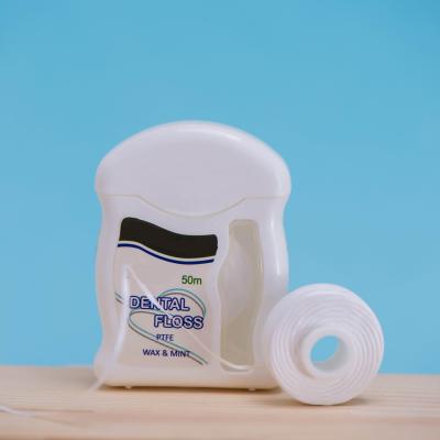 China Teeth Cleaning Waxed Mint PTFE Dental Floss for sale