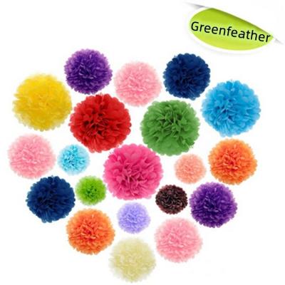 China Eco-Friendly Hanging Tissue Pom Poms Flower Balls Party Wedding Decor Hanging Decorations For Birthday Wedding Christmas Party Decor for sale