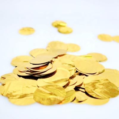 China wholesale1cm/2.5cm Party Supplies Rose Gold Foil Confetti Balloon Circle Confetti Dots For Table Wedding Birthday Party Decoration for sale