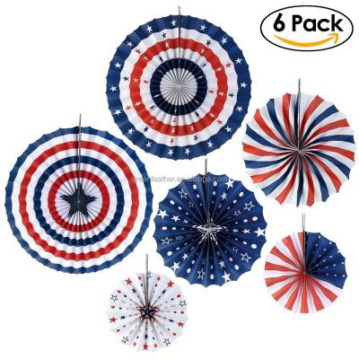 China Custom Tissue Paper Hanging Paper Fans Party Decorations Fiesta Party Supplies Kids Party Birthday Baby Shower Paper Fans for sale