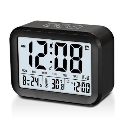 China Calendars Functions Intelligent Powerful Smart Light Working Day Glowing Digital Talking Alarm Clock for sale