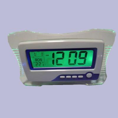 China Classroom Sound or Vibration Sensor Night Light Calendar Talking Clock for sale