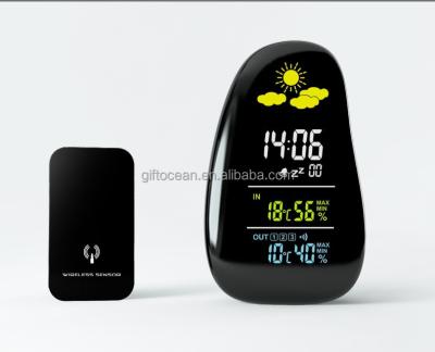 China Weather Station LUMINOVA Indoor And Outdoor Digital Led Clock for sale