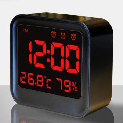 China Temperature and Humidity LED LUMINOVA Desktop or Mountable Digital Alarm Clock for sale