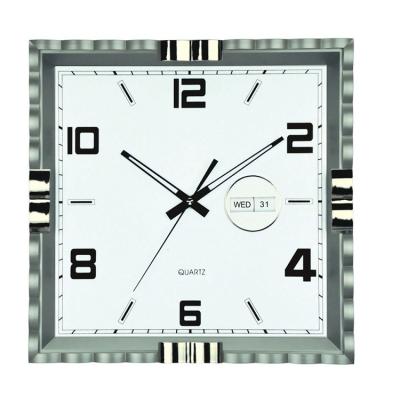 China Antique style quality plastic wall clocks with date and day for sale