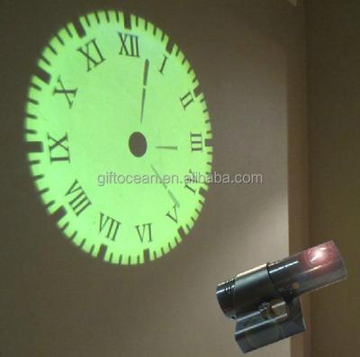 China LUMINOVA Modern New Home Decor Night Light Projector Remote Control Wall Clock for sale