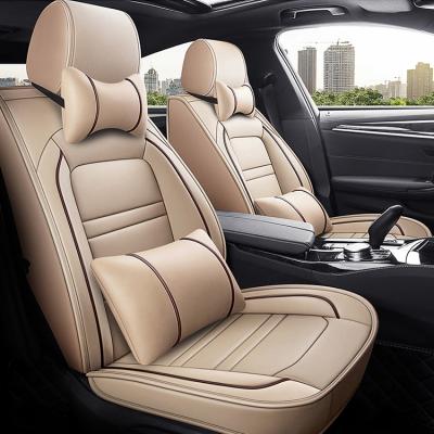 China Sports Car 9pcs Sit Cover Seat Cover Universal Luxury Leather Set Car Seat Cover for sale