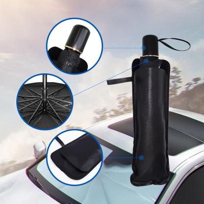 China Lowering Car Interior Temperatures Foldable Car Sunshade Umbrella In Car Covers Car Umbrella Windshield Shades Sun Visor For Front Windows for sale