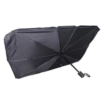 China Lowering Foldable Car Umbrella Sun Shade Cover Heat Sun Umbrella-Block Car Interior Windshield Sun Shade Temperatures Car Umbrella for sale