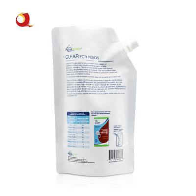 China BIODEGRADABLE Custom Biodegradable Liquid Juice Packaging Bags Jolly Spout 32oz Plastic Laminating Pouch for sale