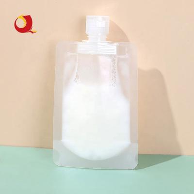 China Wholesale Custom Biodegradable Clear Detergent Cosmetic Biodegradable Spout Standing Pouch BIODEGRADABLE for sale