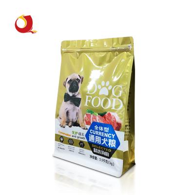 China Recycled Materials Wholesale Resealable Plastic Pouch Premade Zip Lock Pouch Pet Food Pouch Dog Food Bag Pedigree Travel for sale