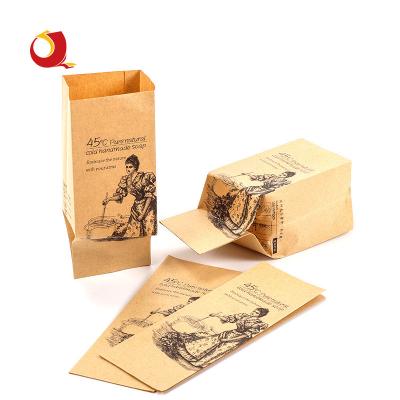 China Safety Food Packaging Bag Recyclable Gusset Kraft Paper Compostable Bag for sale