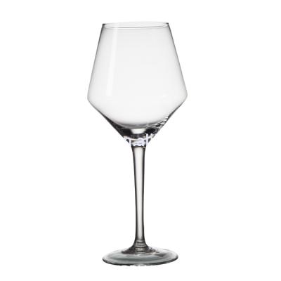 China Long Stem Viable Tall Wine Glass Personalized Lead Free Crystal Wine Glass Set for sale