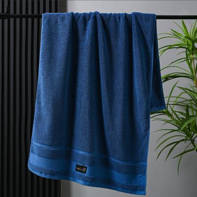 China 75x150cm 100% Bath Cotton Towel Easy Cleaning Moisture Proof Soft Bath Towels for sale