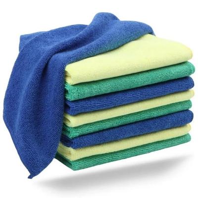 China Microfiber Kitchen Cleaning Towel 16x16 Quick Drying Washable Eco Dish Cloths for sale