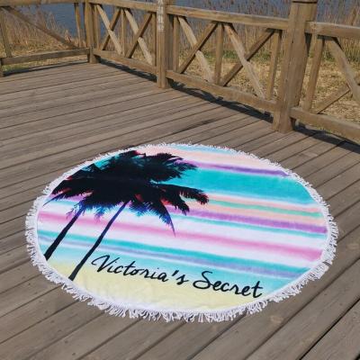 China Luxury Cotton Round Beach Towel Personalised Beach Towels With Fringe for sale