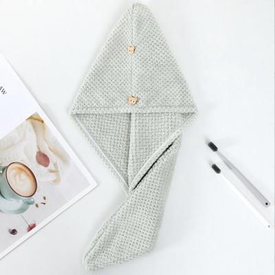 China High Absorbability Microfiber Hair Drying Towel Eco Friendly With Soft Fabric for sale