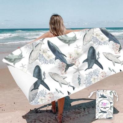 China Easy Cleaning Custom Printed Beach Towels Versatile Quick Dry And Sandfree for sale