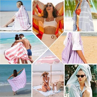 China Sand Free Tassel Beach Towel Softness quick dry Bath Towel With Tassels for sale