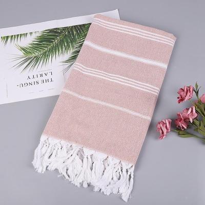 China Lightweight And Soft 100% Cotton Fouta Towel With Custom Size And Package for sale