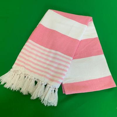 China Customizable Tassel Beach Towel Turkish Cotton Beach Towels With Fringes for sale