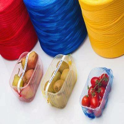 China Safety Knitted Plastic Mesh Bag Roll In Packing for sale