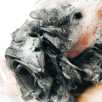 China Exfoliating Bamboo Charcoal Bath Scrub Sponge Loofah for sale