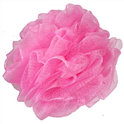 China All Natural Wholesale No Smell Fashion Pink Loofah Puff Shower Bath Sponge Beautiful for sale