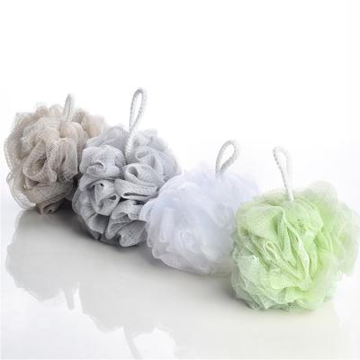 China Factory Customized Mesh Bath Easy Form Sponge Ball Eco-friendly PE Materials For Cleaning Body for sale